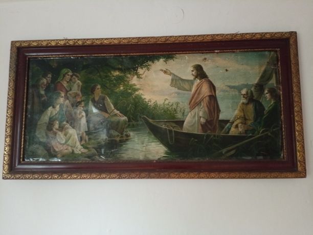 Stary obraz Jezus na Łodzi