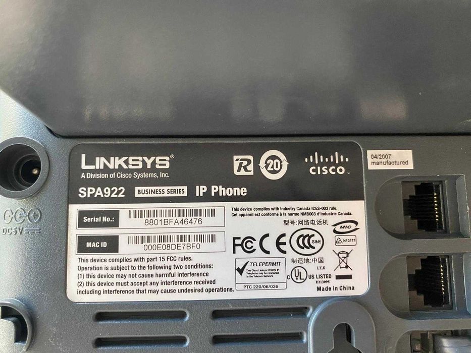 Telefony stacjonarne Linksys/Cisco używane