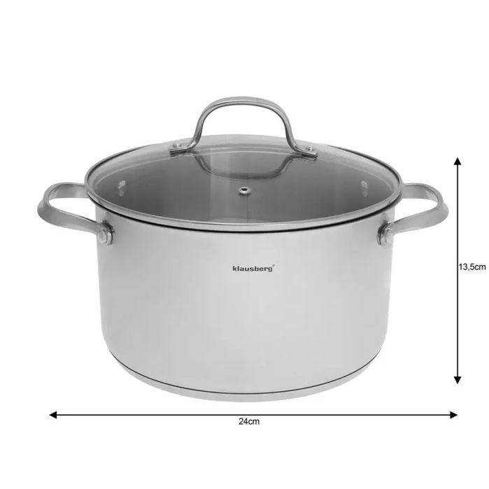 Zestaw Garnków 9 Elem.klausberg Kb-7215 Stal 18/10