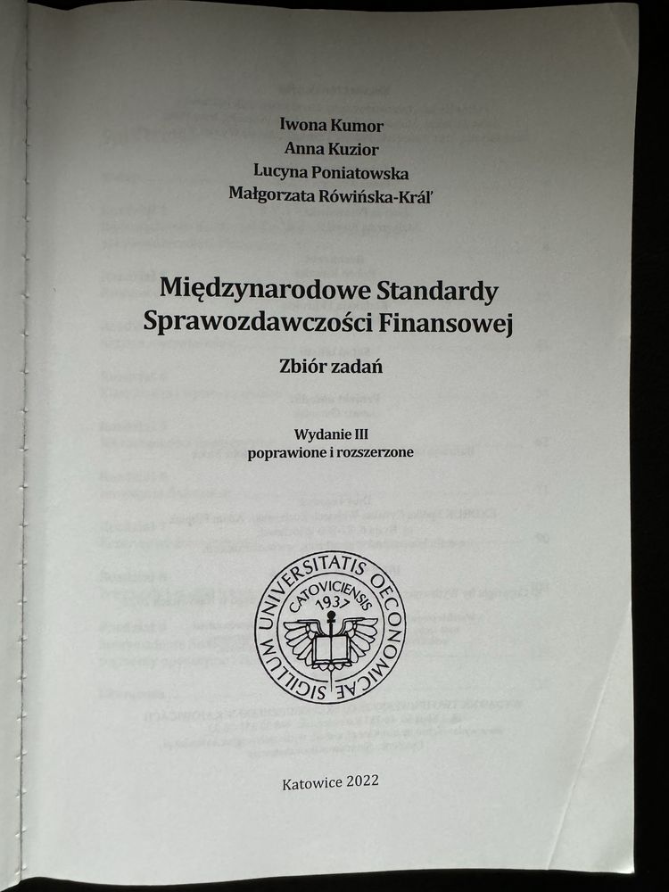 Miedzynarodowe Standardy Sprawozdawczości Finansowej wydanie III 2022