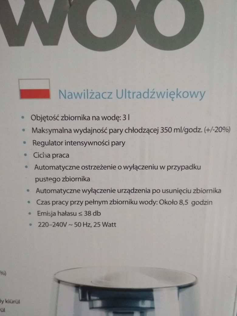 Nowy nawilżacz ultradźwiękowy Daewoo