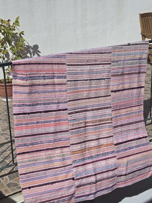 Manta muito antiga feita mão tear