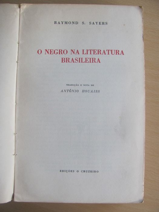 O Negro na Literatura Brasileira de Raymond S. Sayers