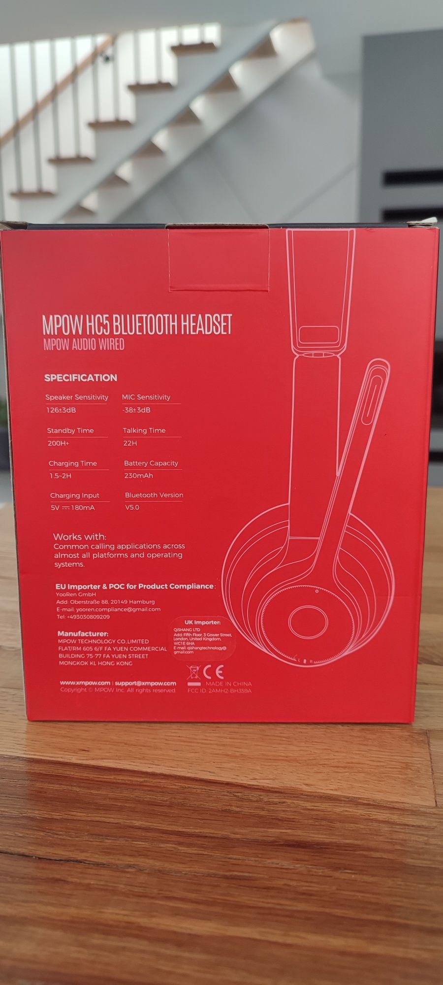 Słuchawki z mikrofonem do gier bluetooth bezprzewodowe call center