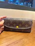 Nowa Louis Vuitton Victorine Mały portfel Róża Pomarańczowy przycisk