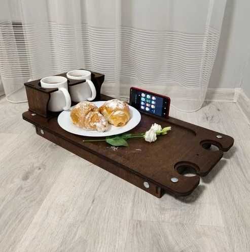 Столик для завтрака Стол поднос Подставка под ноутбук Раскладной стол