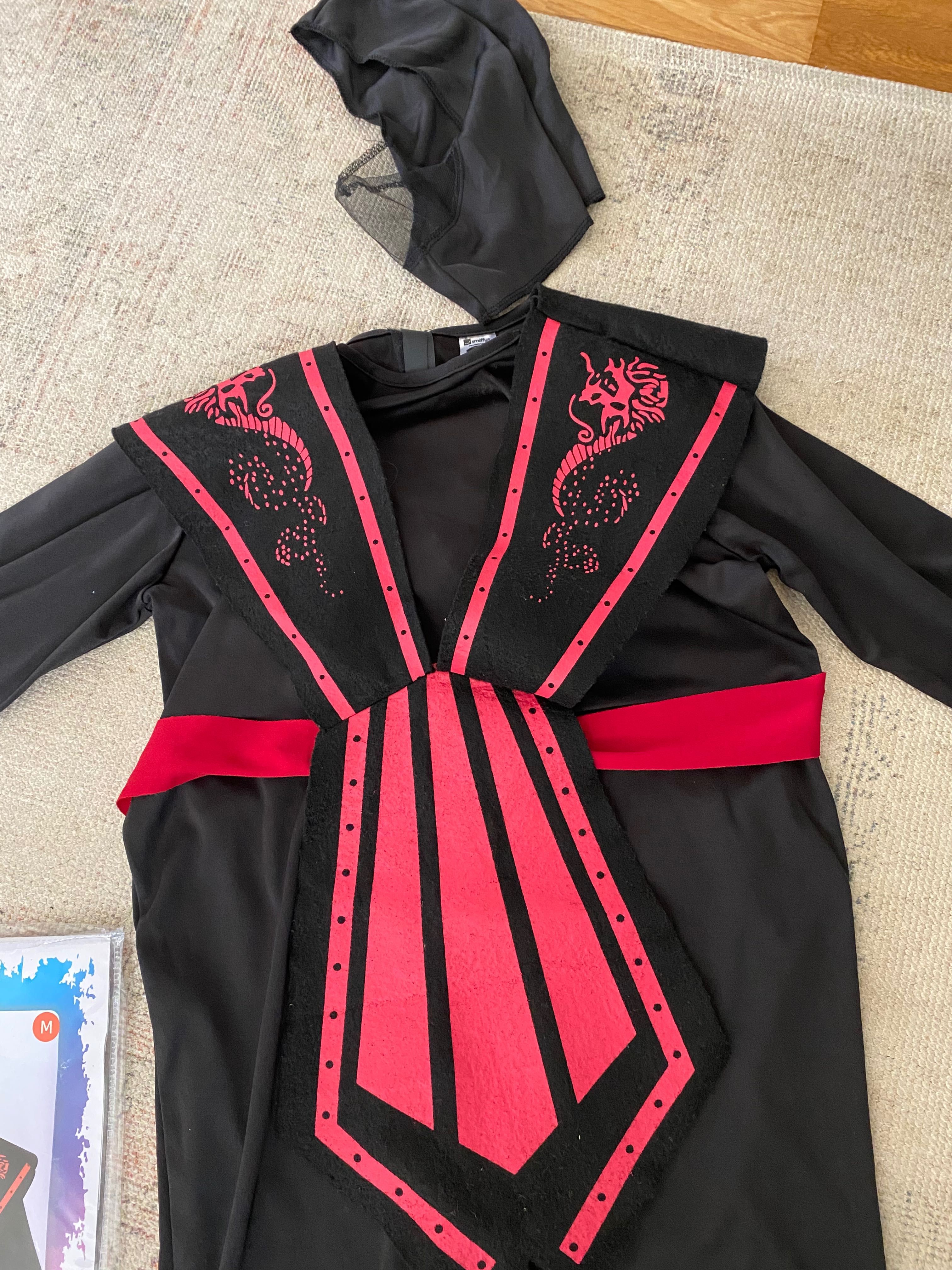 Fato ninja vermelho 7-9A