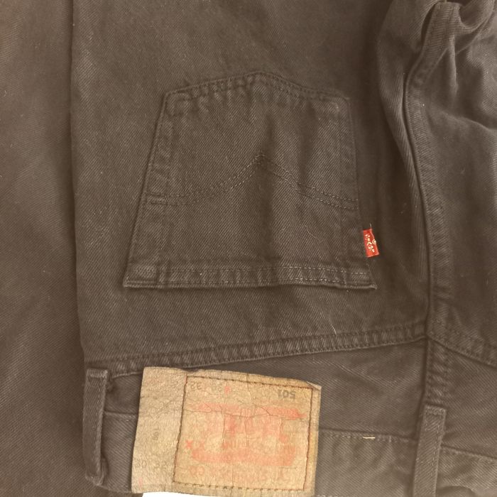 czarne firmowe spodnie jeans -LEVIS-501-30/32-M