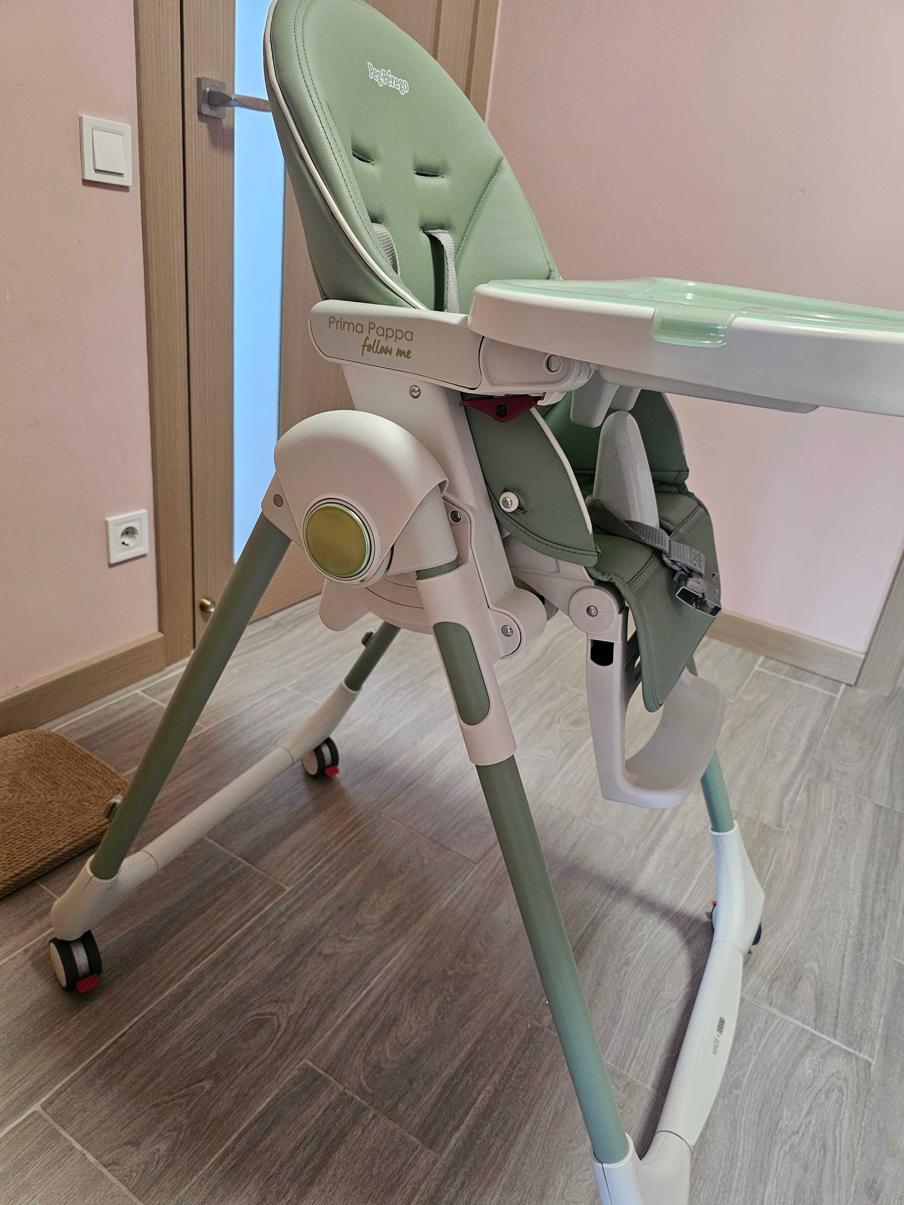 Стільчик для годування Peg Perego Prima Pappa Follow Me Mint