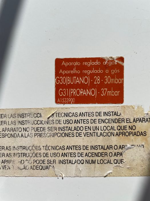 Esquentador a gás Butano-Propano