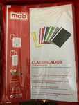 Classificador com ferragem vermeho packs de 25 unidades -