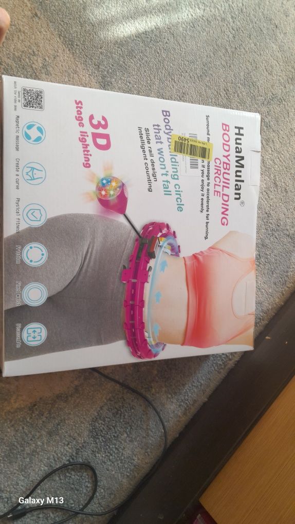 hula hop z obciążnikiem