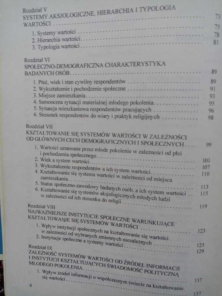 Anasz Wartości młodego pokolenia transformacja ustrojowa Polski 1995r