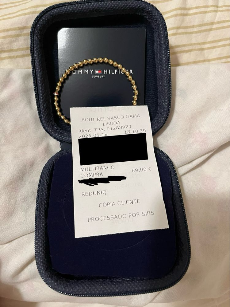 Pulseira com bolinhas tommy hilfiger
