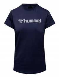 y1246 hummel logo koszulka damska t-shirt l