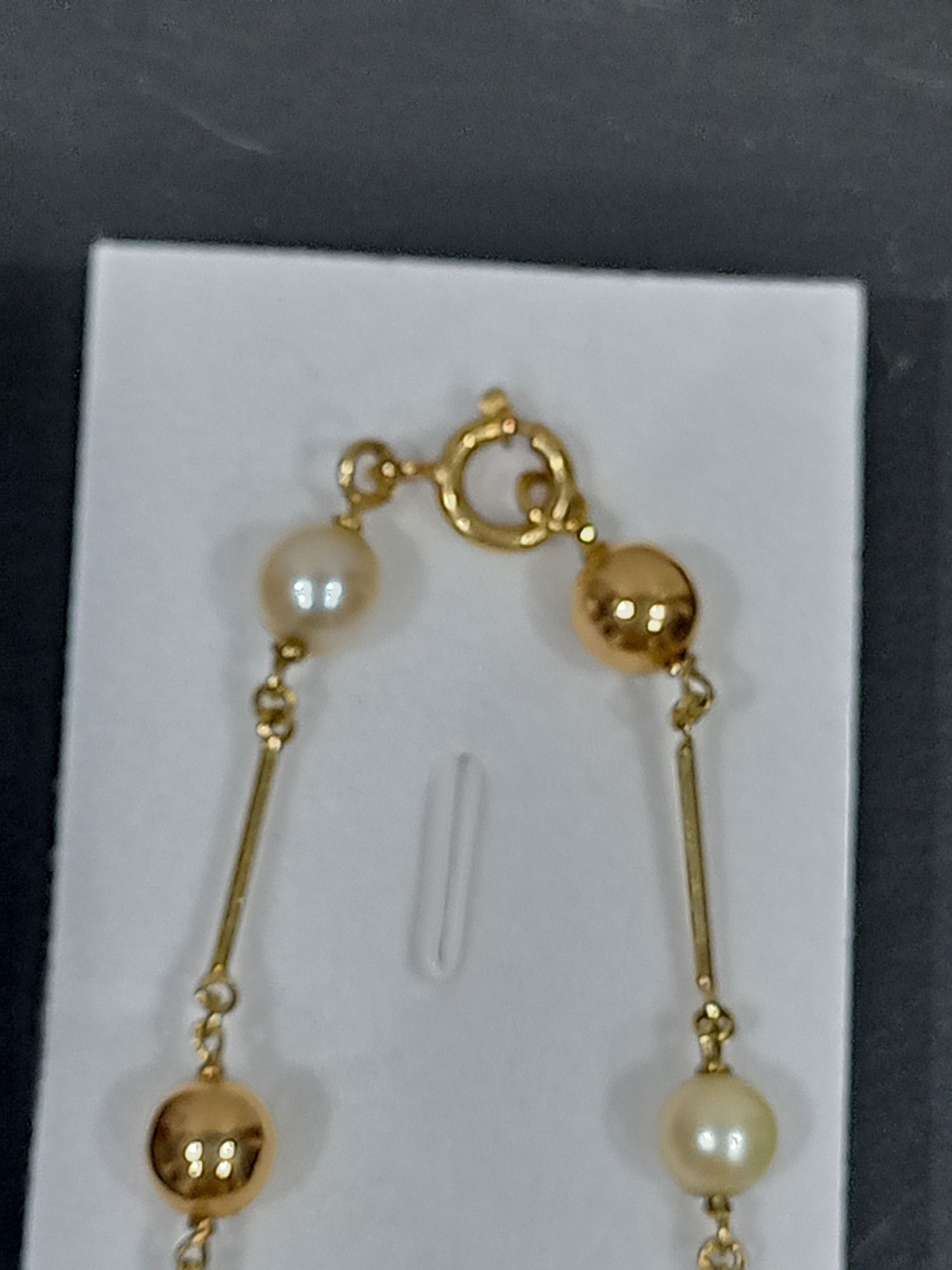 Colar e Pulseira em Ouro 19,2K com Pérolas Naturais