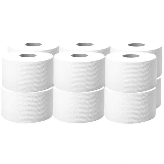Papier toaletowy typu Jumbo 12 szt/opak / 100% celuloza/ 2-warstwowy