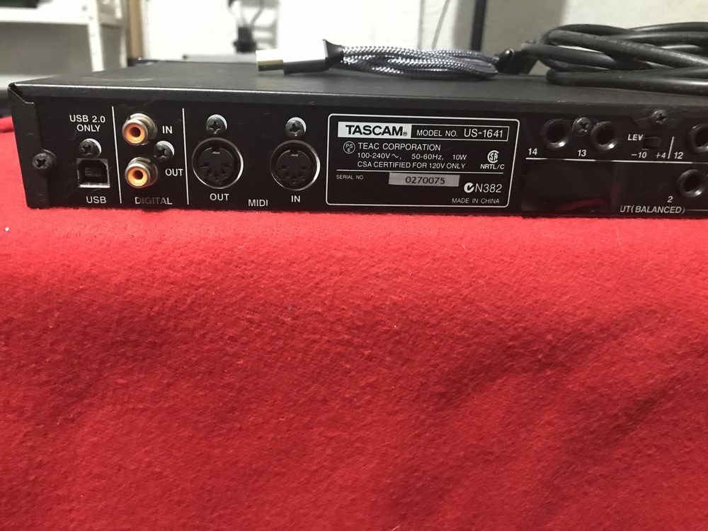 Tascam US-1641 interface
