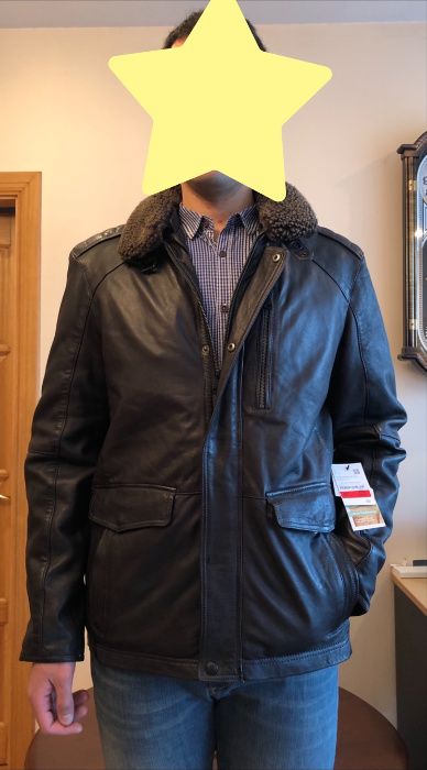 Новая демисезонная куртка (кожа, Германия)