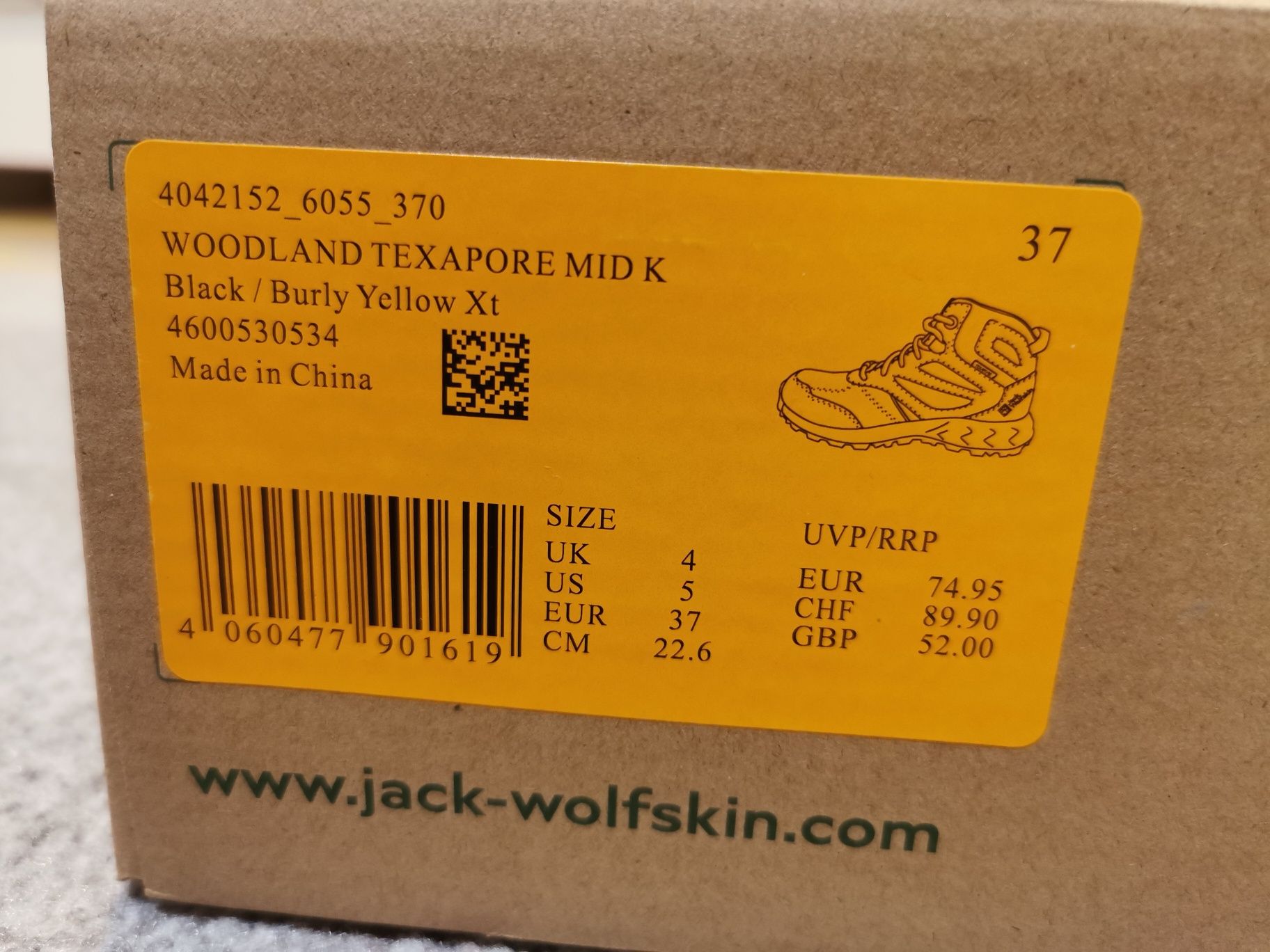 Buty jack wolfskin Texapore 37