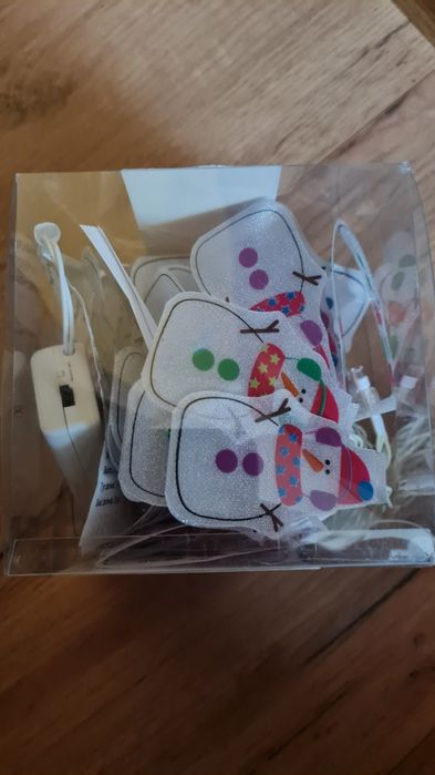 Lampki wewnętrzne bałwanki