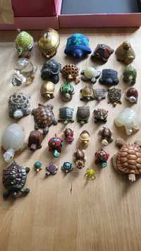 Coleção de 37 tartarugas de varias zonas do mundo e varios tamanhos