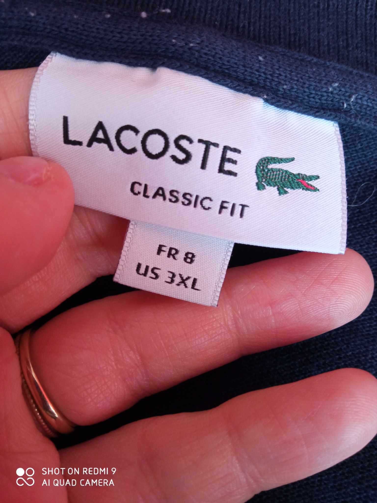 Koszulka męska Lacoste rozmiar XXL, oryginalna stan idealny