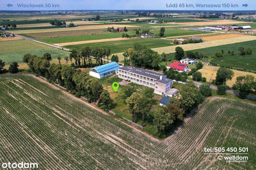 Budynek inwestycyjny po dawnej szkole - 1064 m2