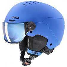 Kask narciarski Uvex Rocket Jr Visor Blue Mat rozm 54-58