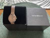 Zegarek Emporio Armani - nowy, różowo-złoty