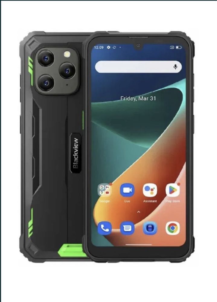 СмартфонBlackview BV5300 Pro 4/64GB Green протиударний, вологостійкий.