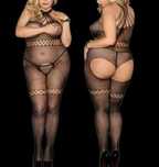 B004 seksowna bielizna PLUS SIZE bodystocking body sexy strój XL/3XL