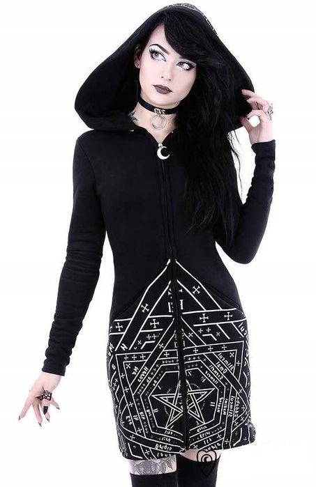 Bluza RESTYLE goth witch alternative pentagram killstar dollskill