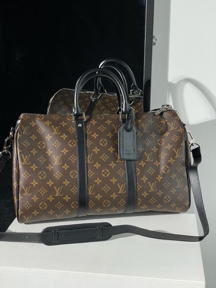 Torebka Louis Vuitton Keepall Bandouliere Brown Canvas