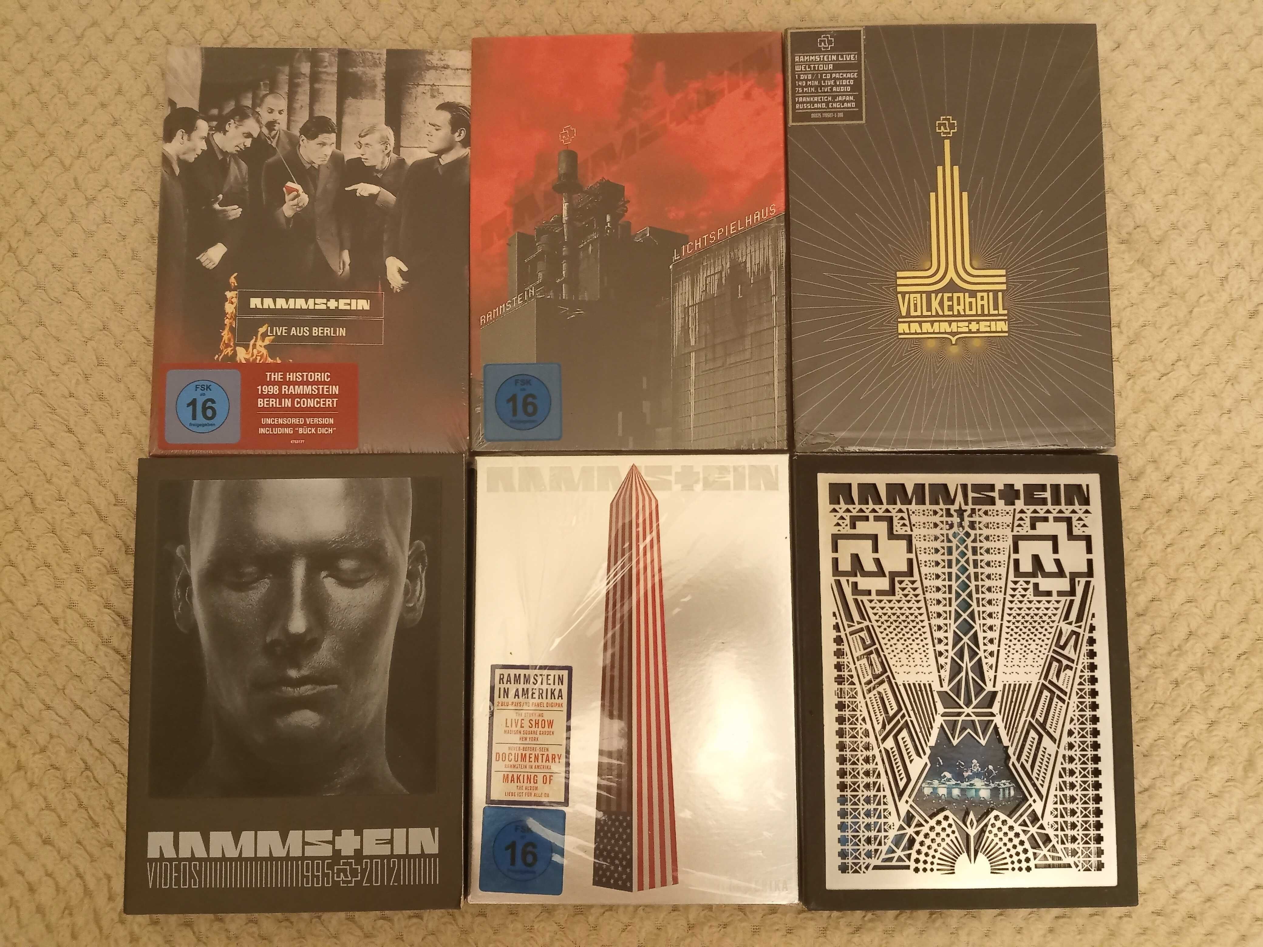Видеография Rammstein (6 DVD / BLU-RAY) фирма, лицензия