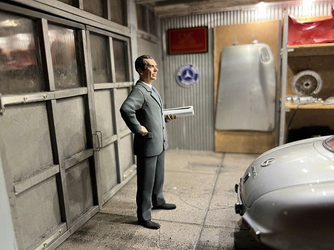 Diorama CMC 1/18 "Rudolf Uhlenhaut" Mercedes-Benz 300 SLR