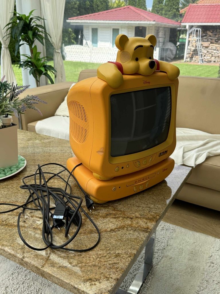 Telewizor + DVD Kubuś Puchatek Disney CRT 13 Cali