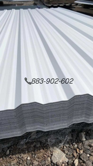 Blacha trapezowa t18 Biała Gruba