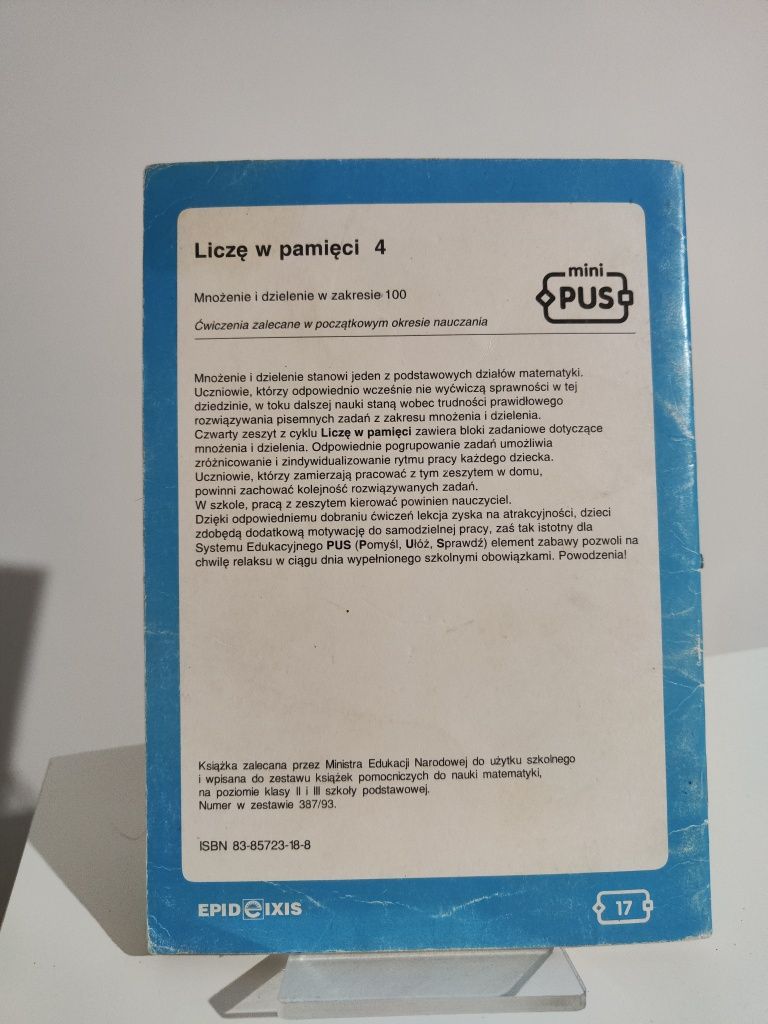 Liczę w pamięci 4 Mini pus Mnożenie i dzielenie w zakresie 100