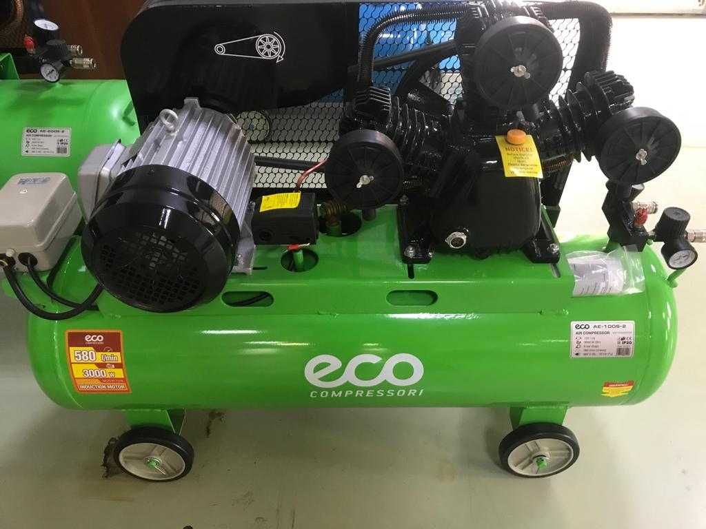 Компресор ремінний Eco AE-1005 100л 3кВт 10 атм 480 л/хв компрессор