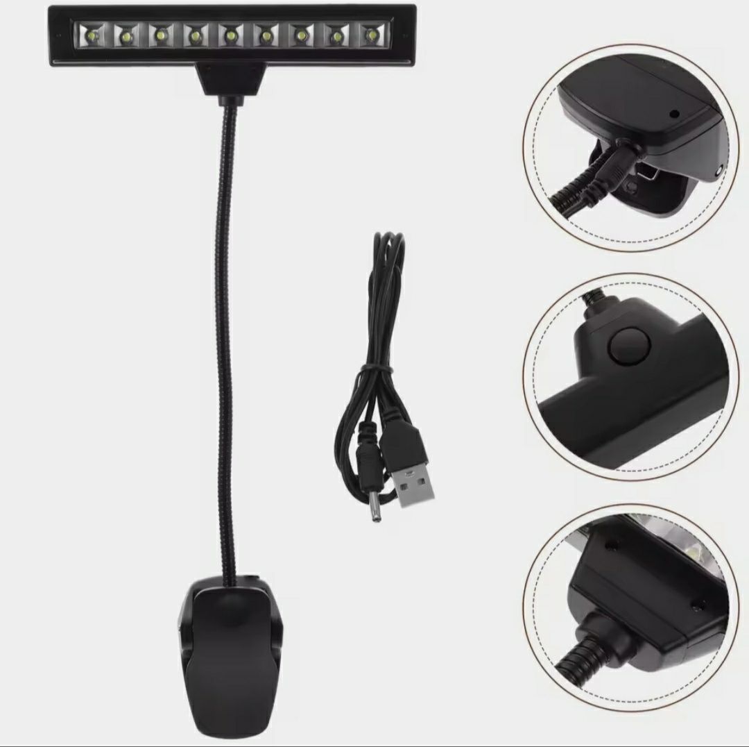 Luz para estante de partitura