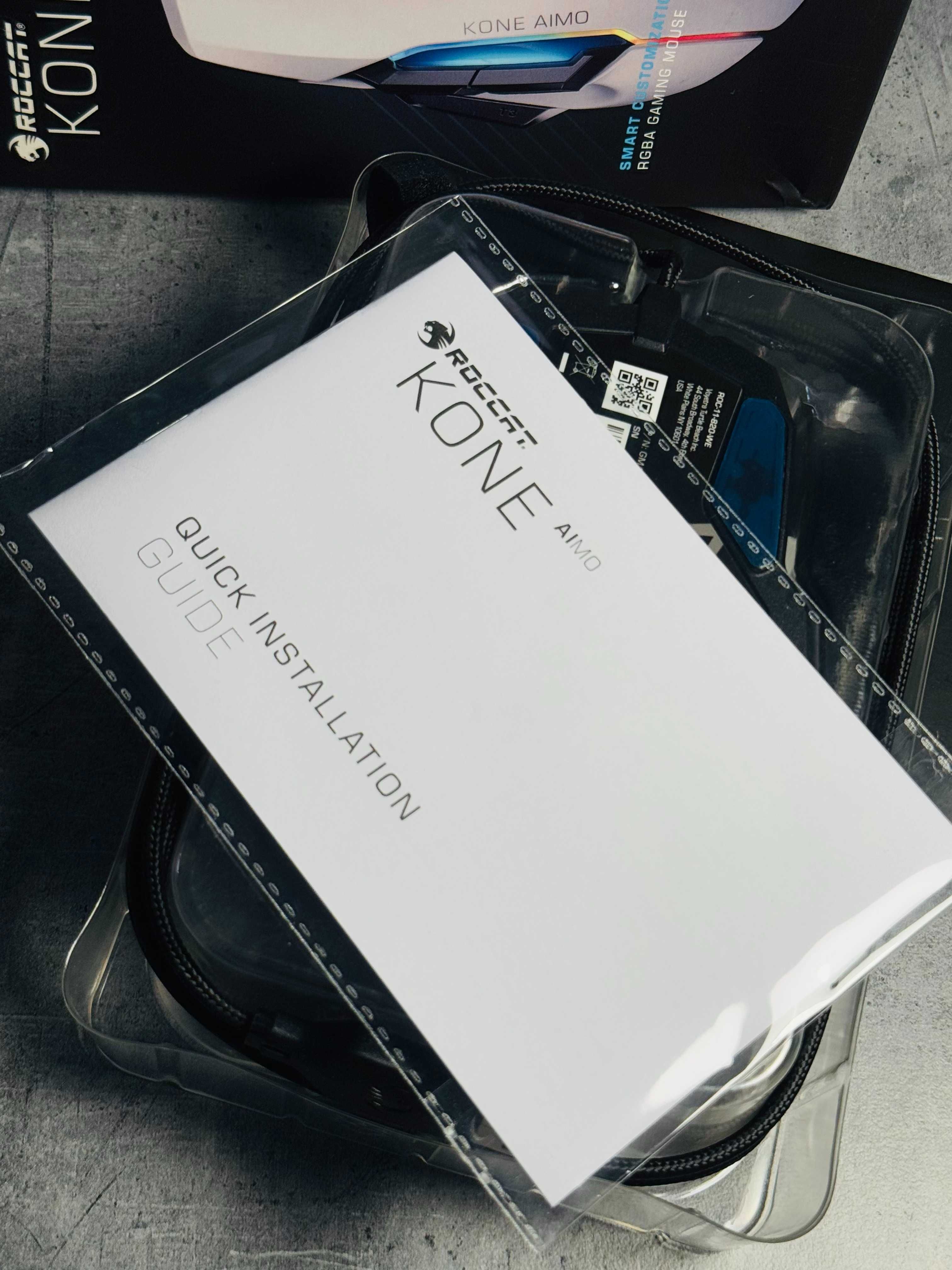 Roccat Kone AIMO – mysz gamingowa z podświetleniem RGB (biała)