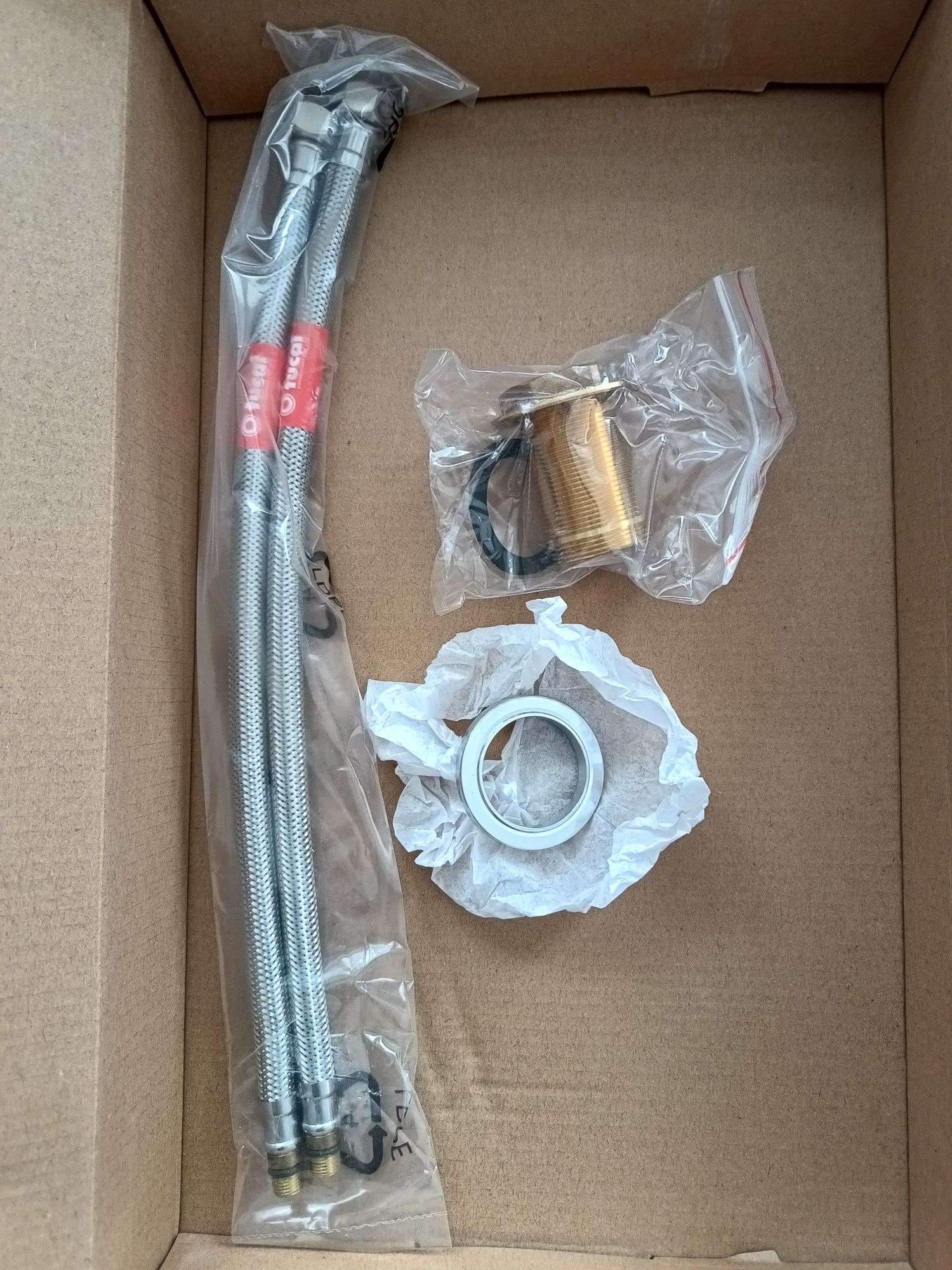 Bateria umywalkowa wysoka chrom nowa