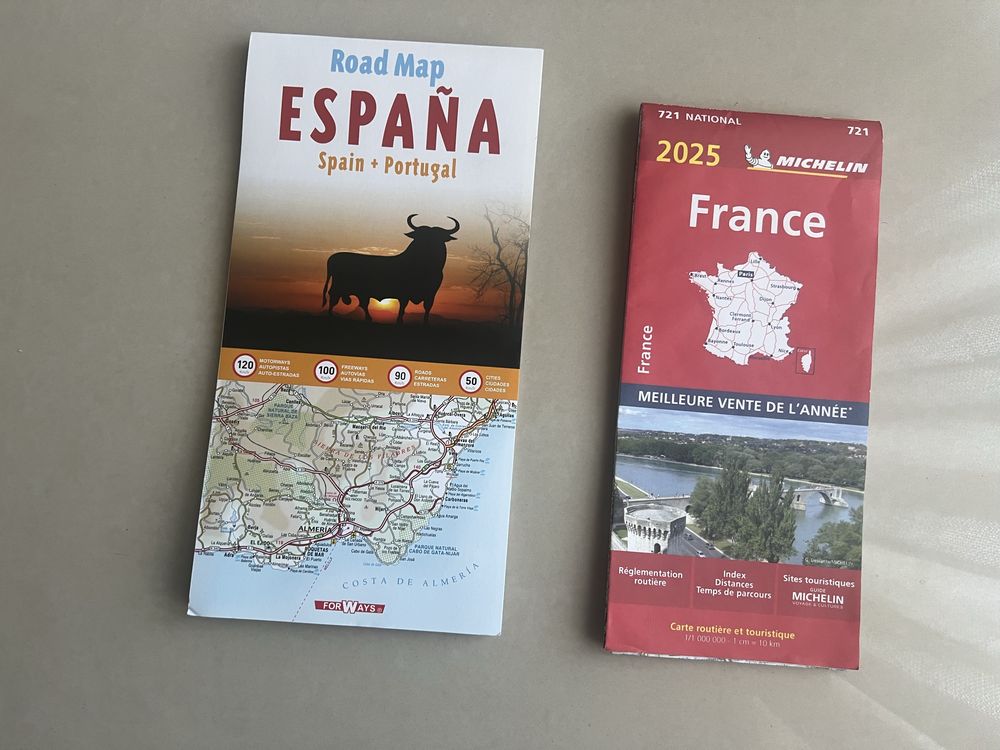 Mapas frança e espanha 2025