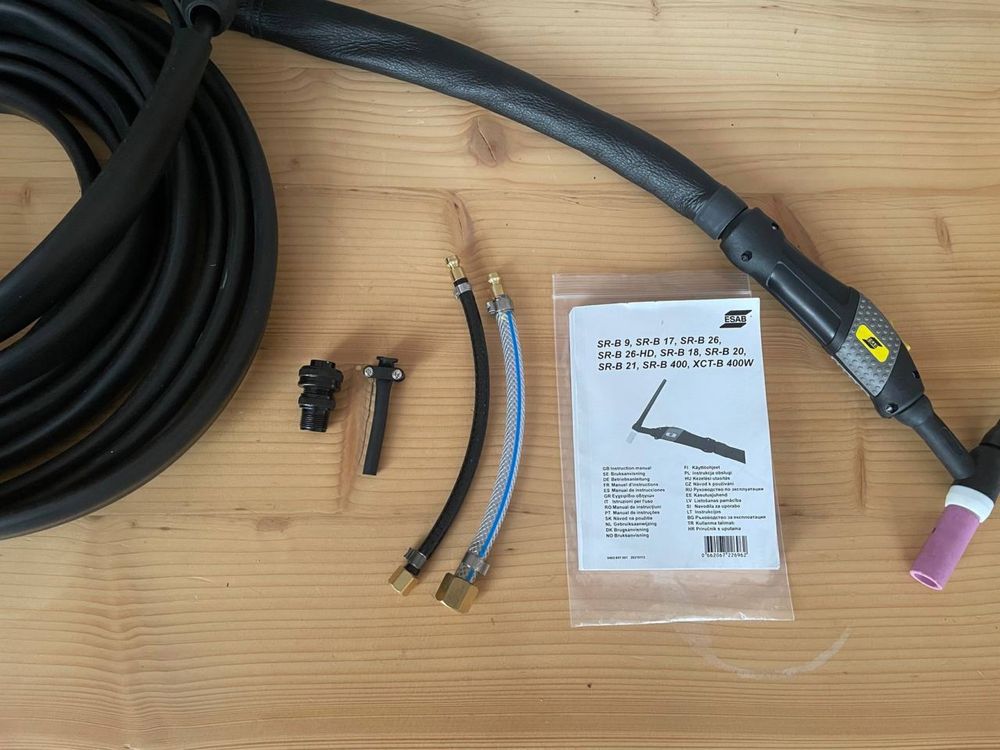 Uchwyt spawalniczy TIG ESAB TIG SR-B 17 - 8m