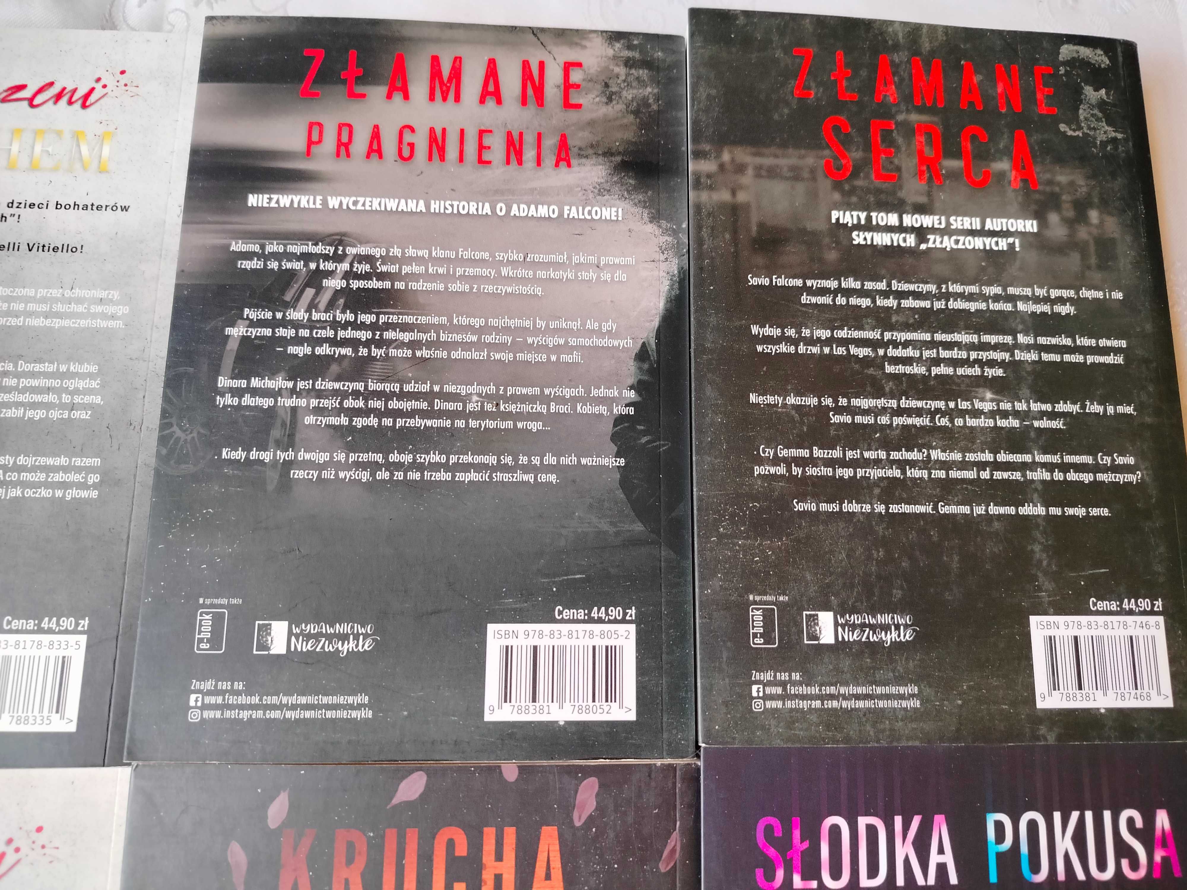 Złamane serca,Złamane pragnienia,Słodka pokusa i Naznaczeni grzechem