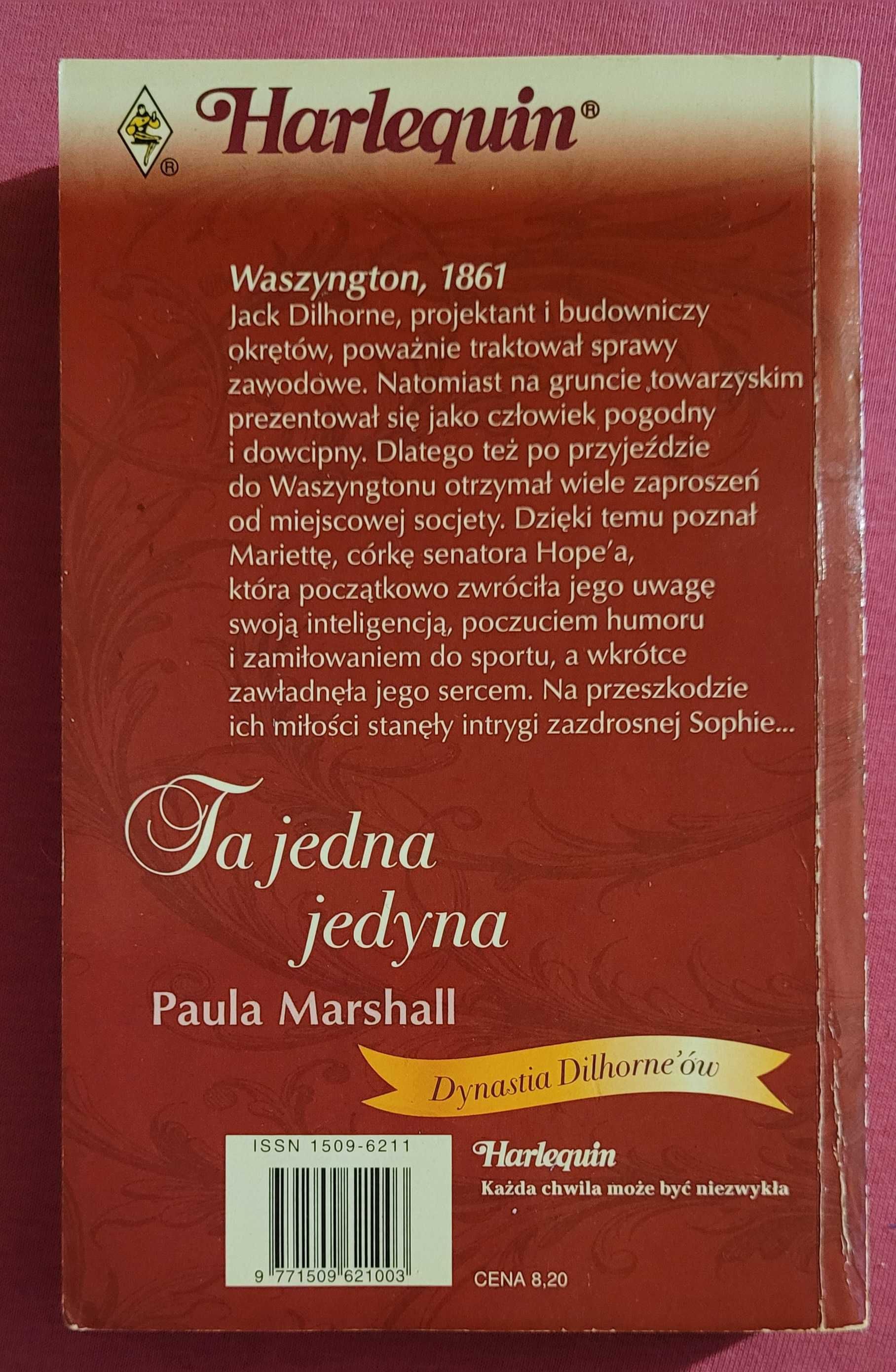 Romans historyczny "Ta jedyna jedyna " autor P.Marshall nr 35