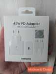 Швидка зарядка для Samsung 45W USB-C з кабелем Type-C to Type-C БІЛИЙ