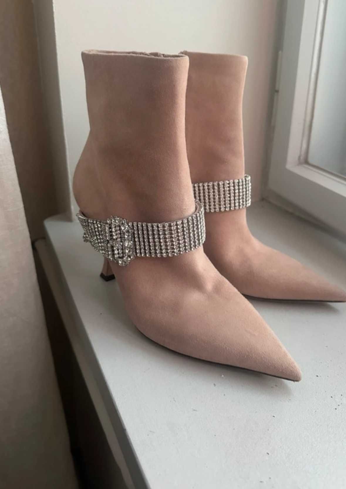 JIMMY CHOO skórzane buty rozmiar 39-40
