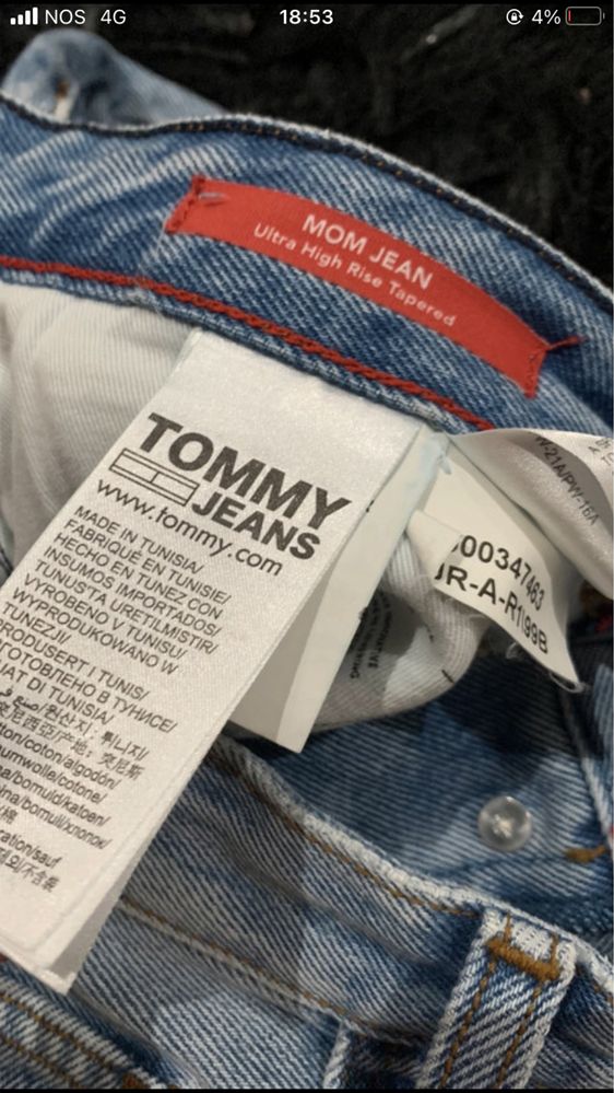 Calça Novas Ganga Tommy MOM Jeans